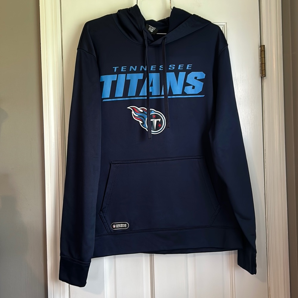 NFL Tennessee Titans Navy Hoodie Size Large